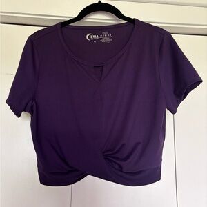 Zyia Twisted Front Crop Top